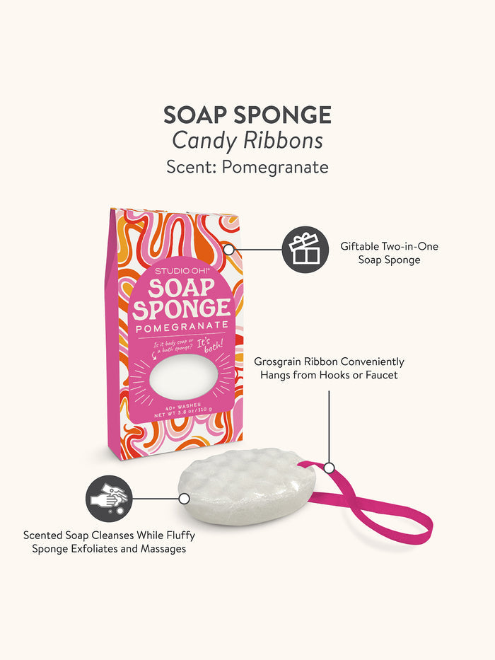 Candy Ribbons Soap Sponge