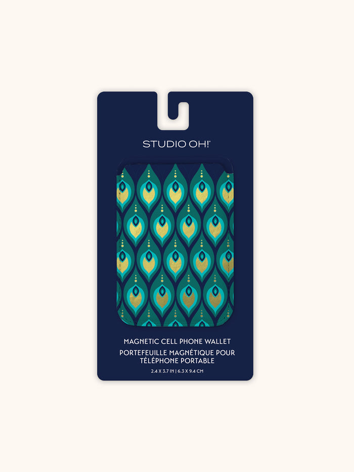 Cascading Plumes Magnetic Cell Phone Wallet