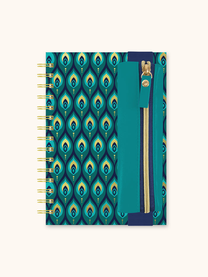 Cascading Plumes Oliver Notebook with Pen Pocket