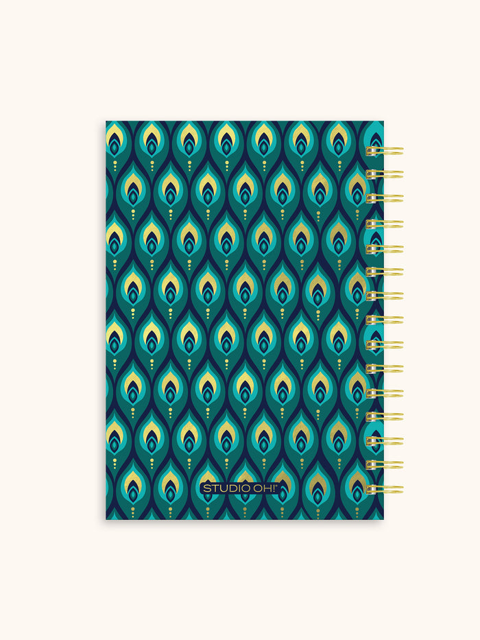 Cascading Plumes Oliver Notebook with Pen Pocket