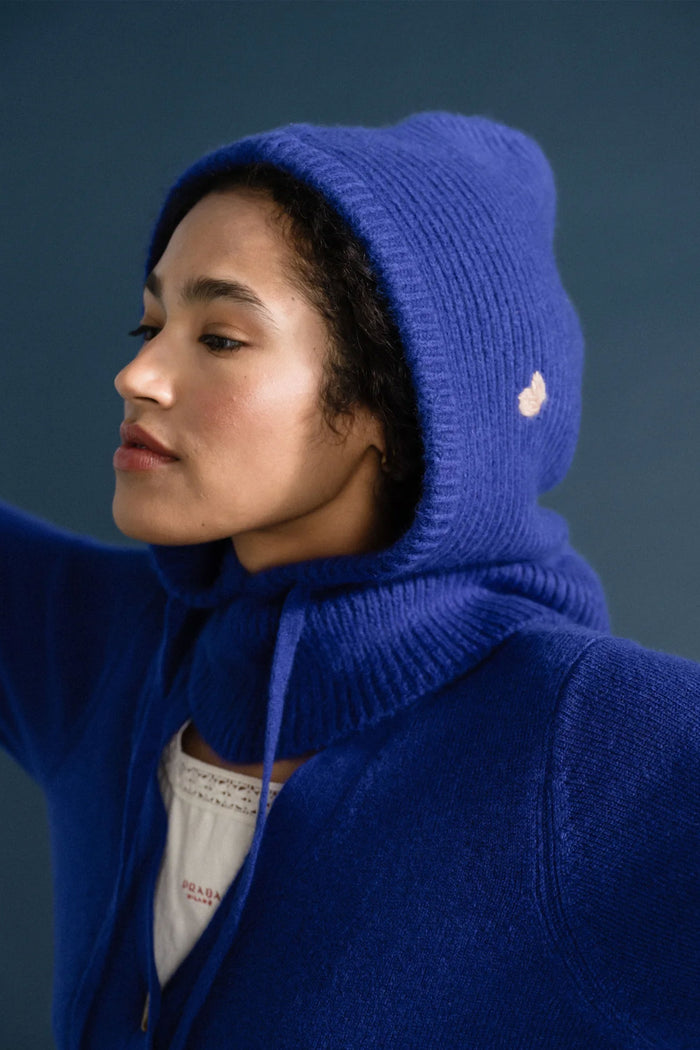 Cashmere Hoodie Balaclava (Cobalt)