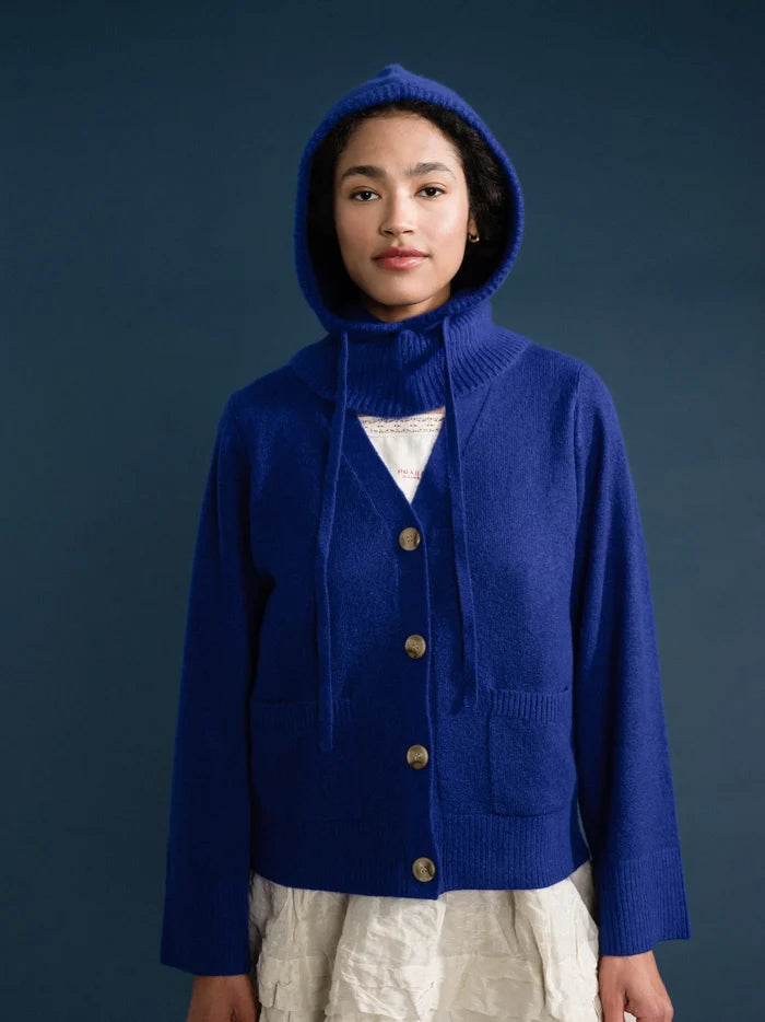 Cashmere Hoodie Balaclava (Cobalt)