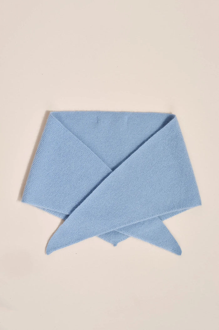 Cashmere Triangle Scarf (Powder Blue)