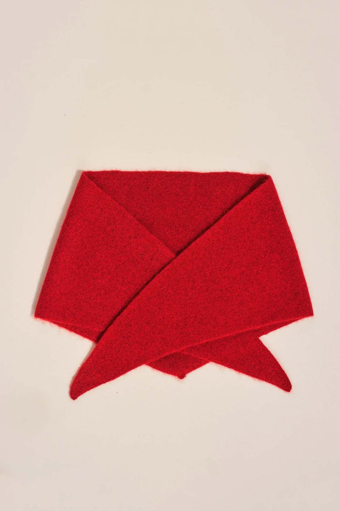 Cashmere Triangle Scarf (Red)