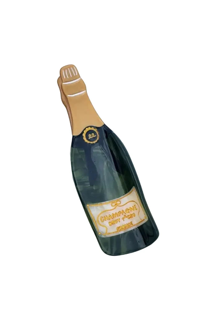 Champagne shaped acetate hair claw clip