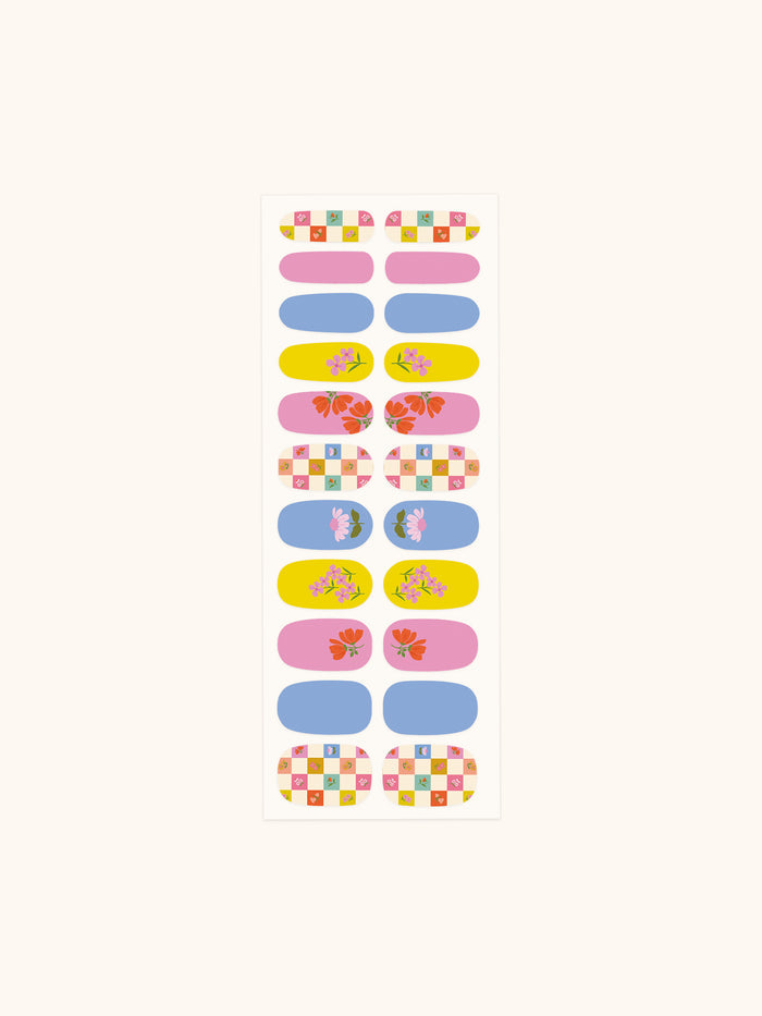 Checkerboard Blooms Hand & Nail Spa Kit