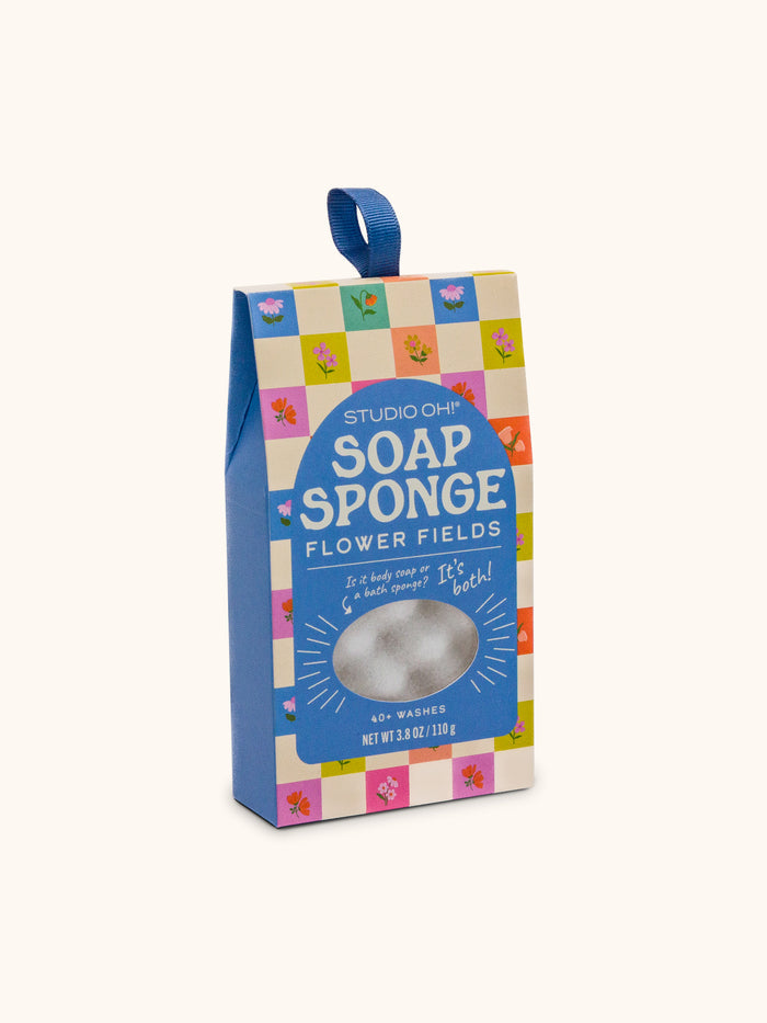 Checkerboard Blooms Soap Sponge