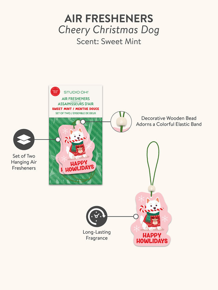 Cheery Christmas Dog Air Fresheners