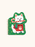 Cheery Christmas Dog Die-Cut Mini Notepad