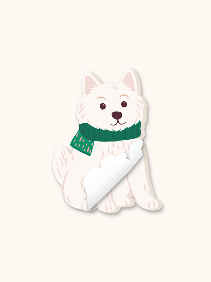 Cheery Christmas Dog Sticky Note Set