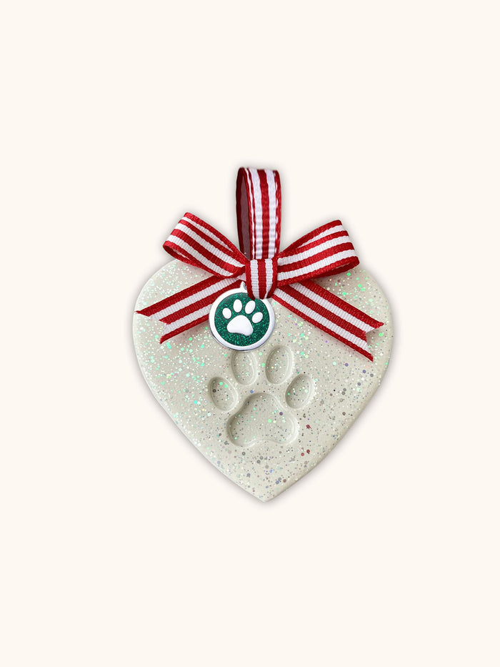 Cheery Christmas Dogs Pet Paw Print Ornament Kit