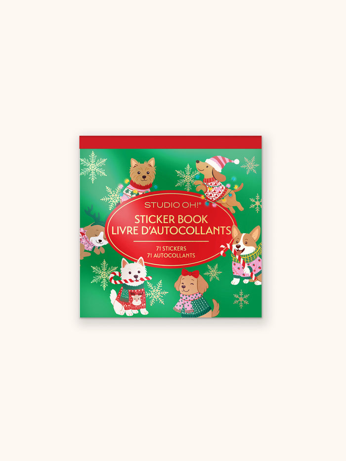 Cheery Christmas Dogs Sticker Book