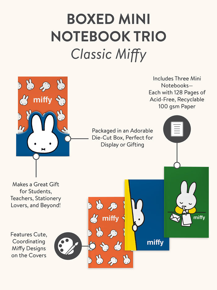 Classic Miffy Boxed Mini Notebook Trio