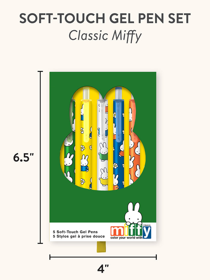 Classic Miffy Soft-Touch Gel Pen Set