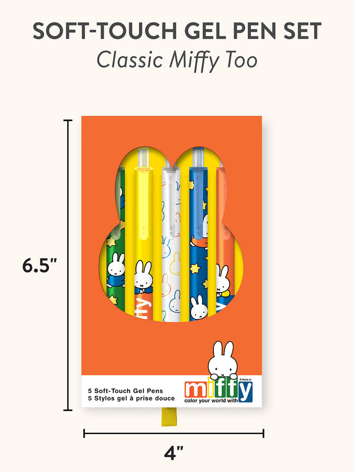 Classic Miffy Too Soft-Touch Gel Pen Set