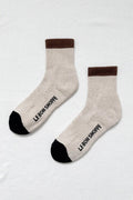 Color Block Girlfriend Socks (Black/Coffee)