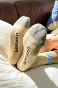 Color Block Girlfriend Socks (Yellow/Blue)