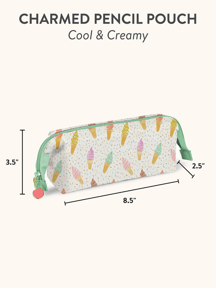 Cool & Creamy Charmed Pencil Pouch
