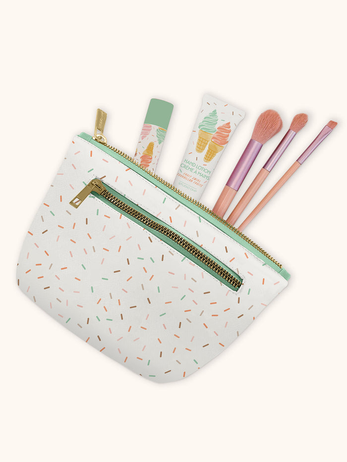 Cool & Creamy Clutch Cosmetic Pouch