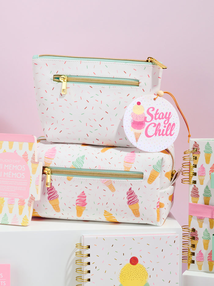 Cool & Creamy Clutch Cosmetic Pouch