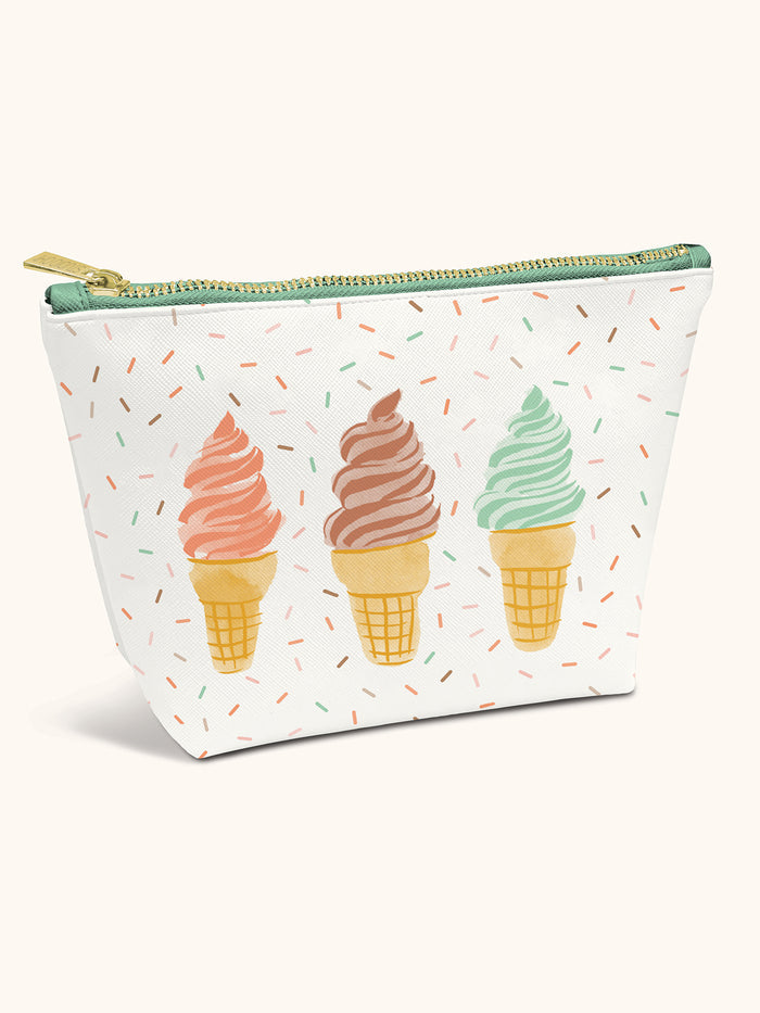 Cool & Creamy Clutch Cosmetic Pouch
