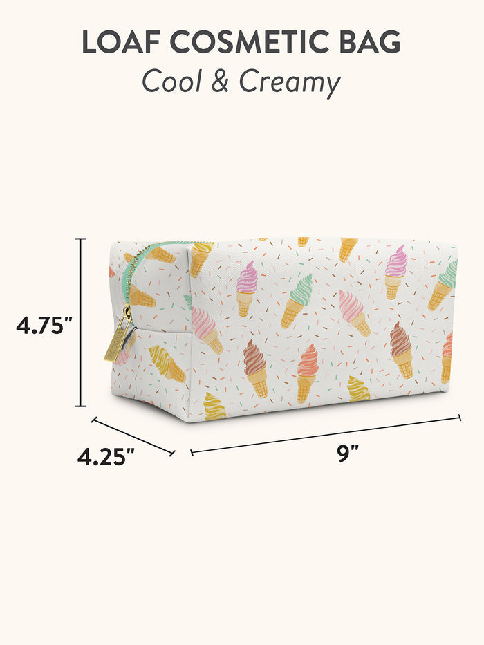 Cool & Creamy Cosmetic Loaf Pouch