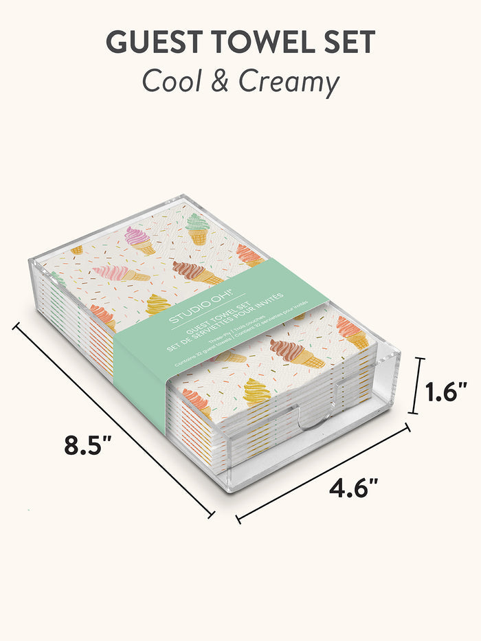 Cool & Creamy Guest Towel Set