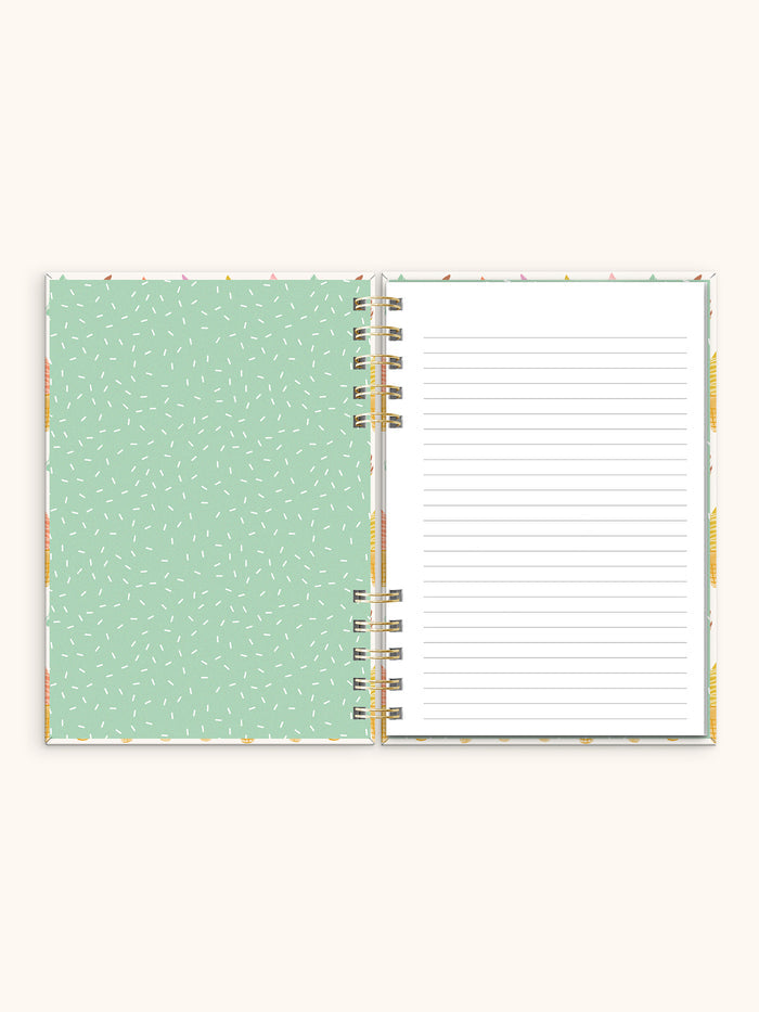 Cool & Creamy Harper Split-Spiral Notebook & Pen Set