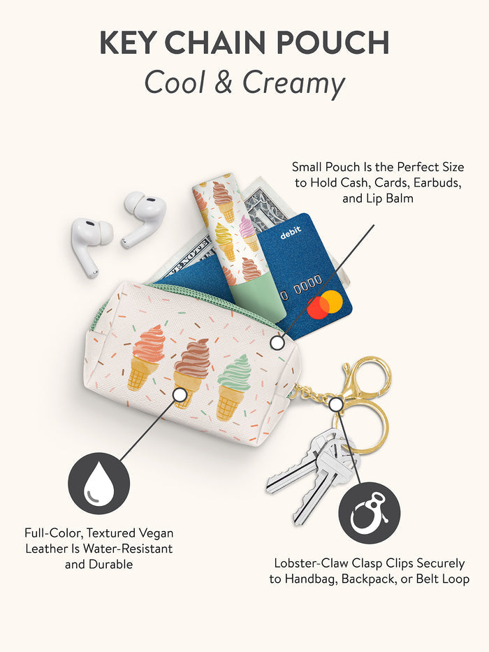Cool & Creamy Key Chain Pouch