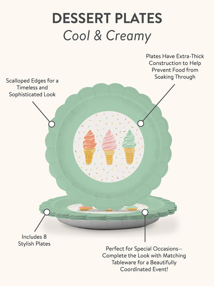 Cool & Creamy Paper Plate & Napkin Bundle