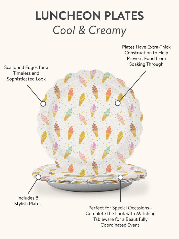 Cool & Creamy Paper Plate & Napkin Bundle