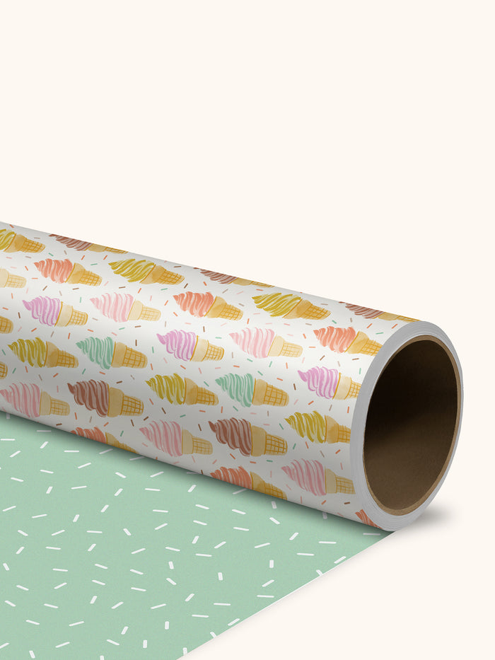 Cool & Creamy Reversible Gift Wrap
