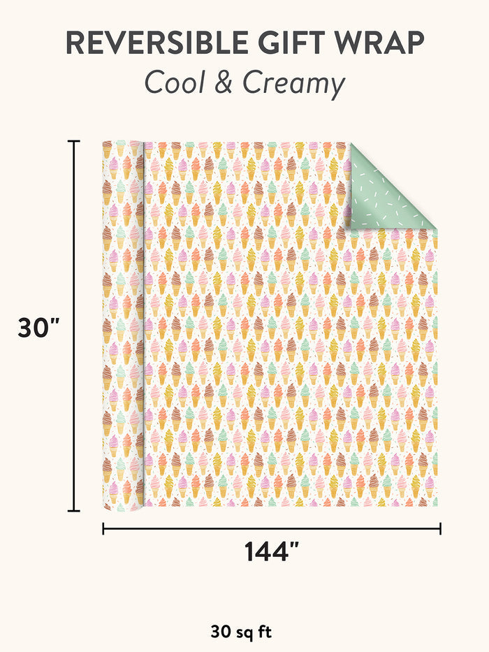 Cool & Creamy Reversible Gift Wrap