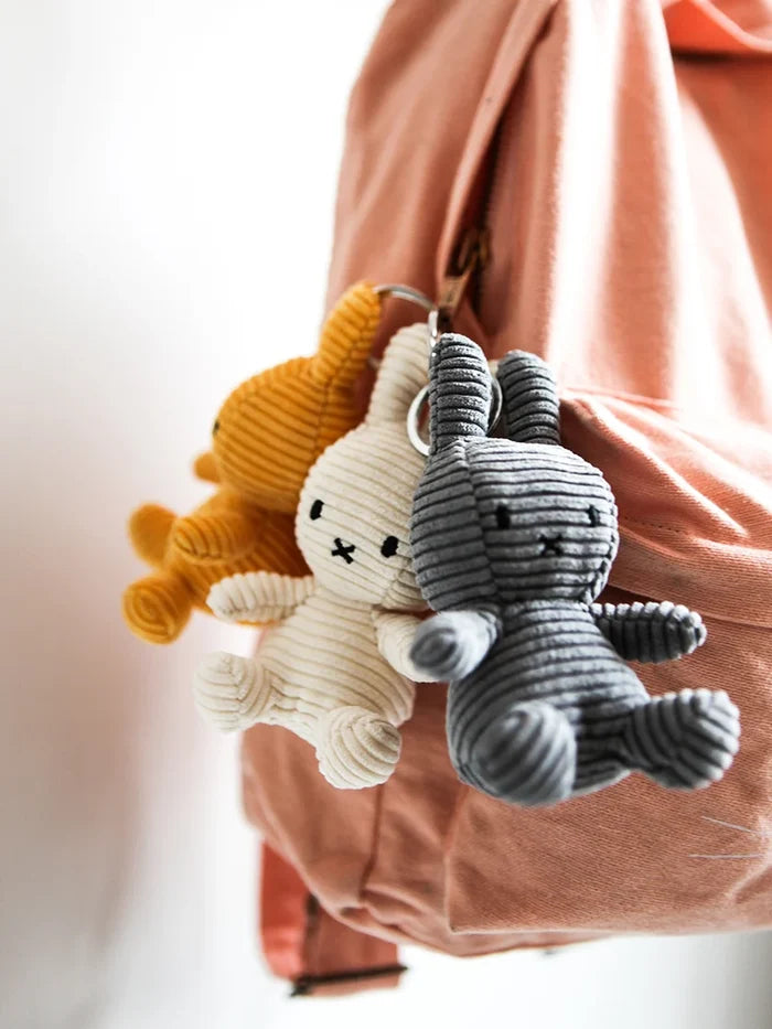 Corduroy Miffy Keychain (Yellow)