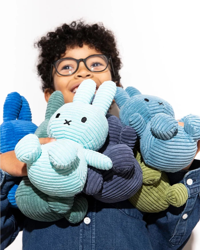 Corduroy Miffy Plush (Ice Blue)
