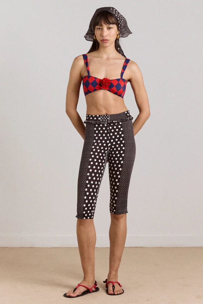 Cove Capri Pant (Spot Stripe)