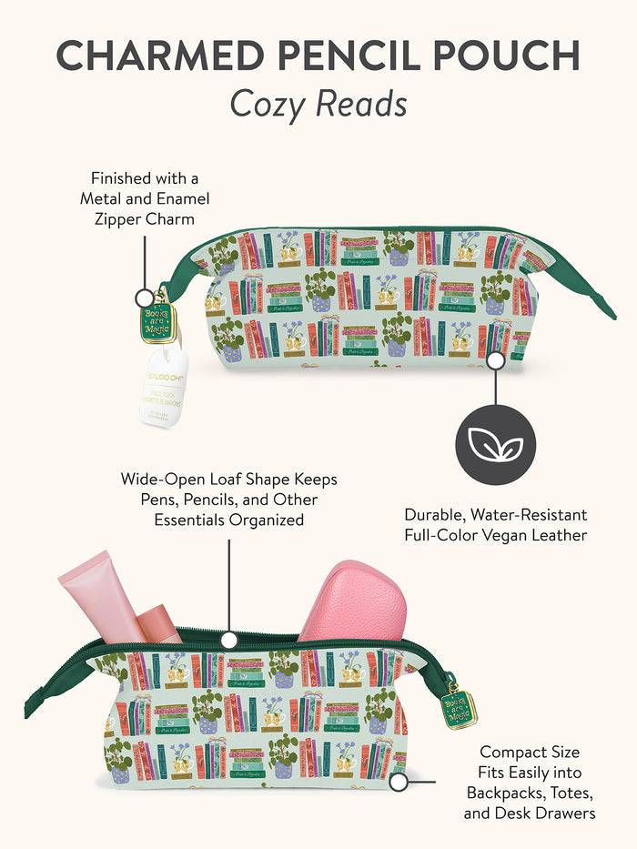 Cozy Reads Charmed Pencil Pouch