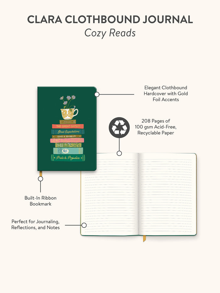 Cozy Reads Clara Clothbound Journal