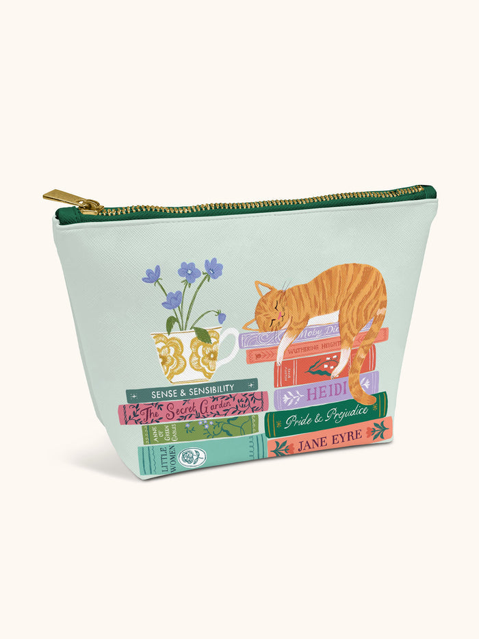 Cozy Reads Clutch Cosmetic Bag