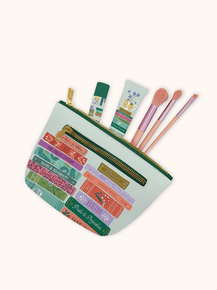 Cozy Reads Clutch Cosmetic Bag