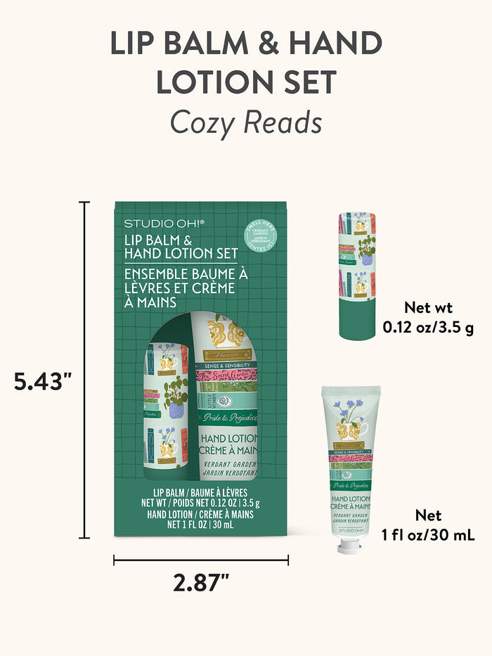 Cozy Reads Lip Balm & Hand Lotion Set