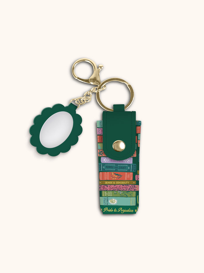 Cozy Reads Lip Balm Holder Key Chain