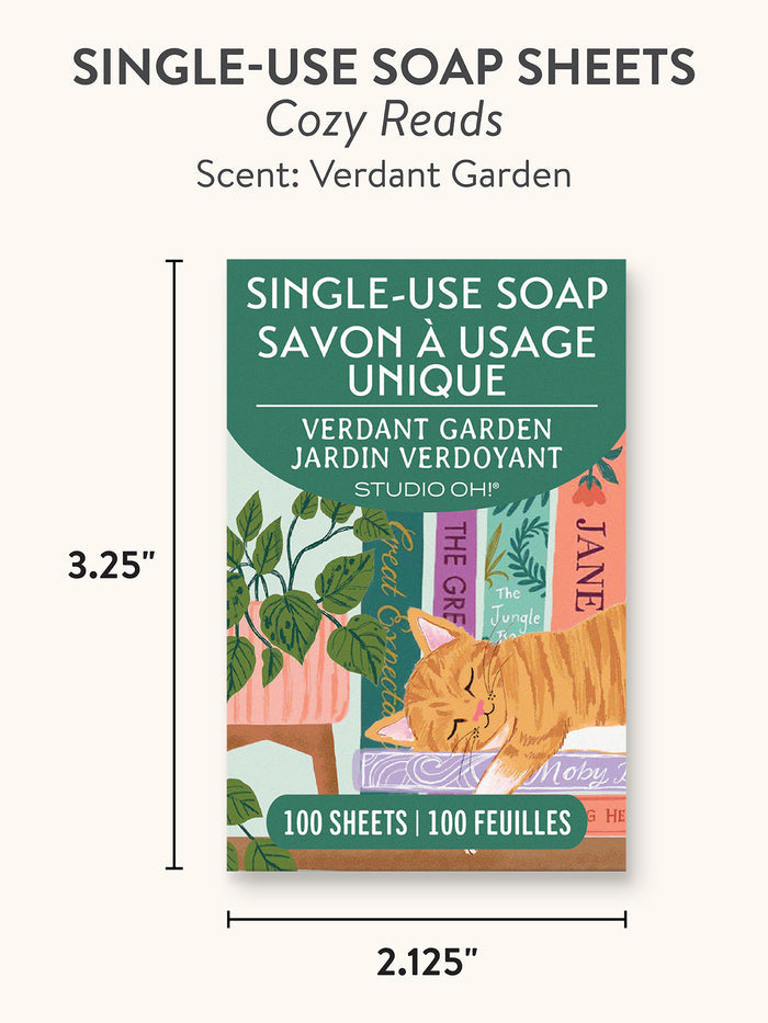 Cozy Reads Single-Use Soap Sheets