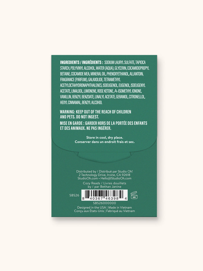 Cozy Reads Single-Use Soap Sheets