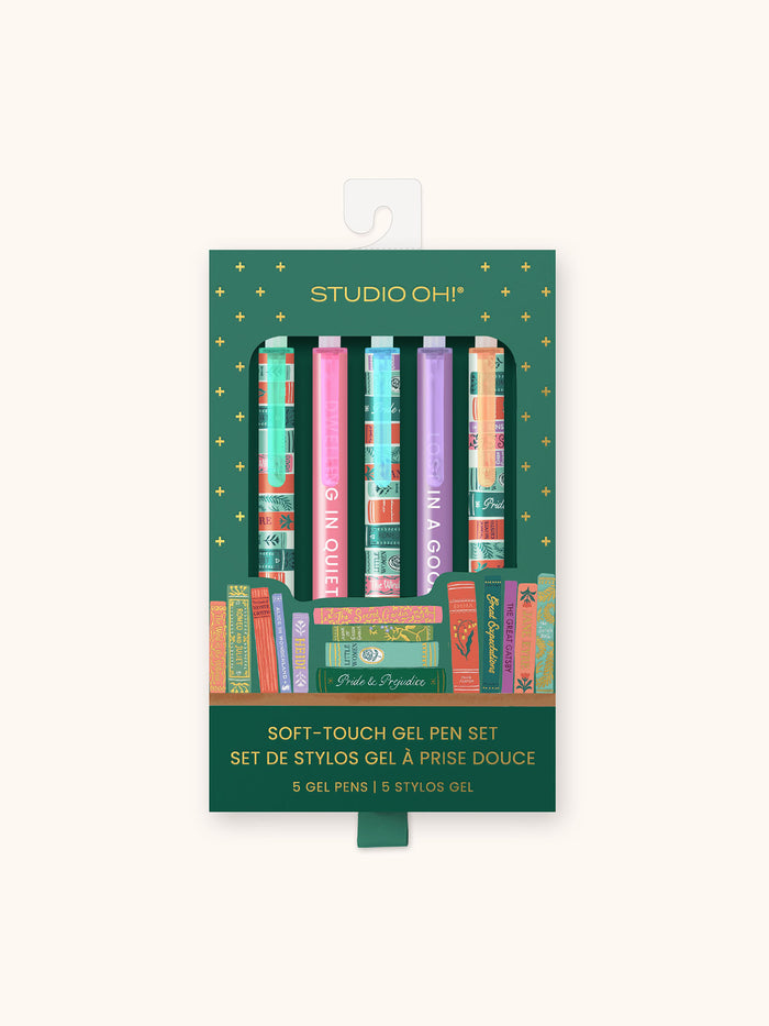 Cozy Reads Soft-Touch Gel Pen Set