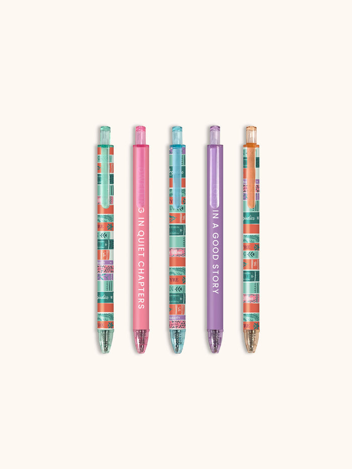 Cozy Reads Soft-Touch Gel Pen Set
