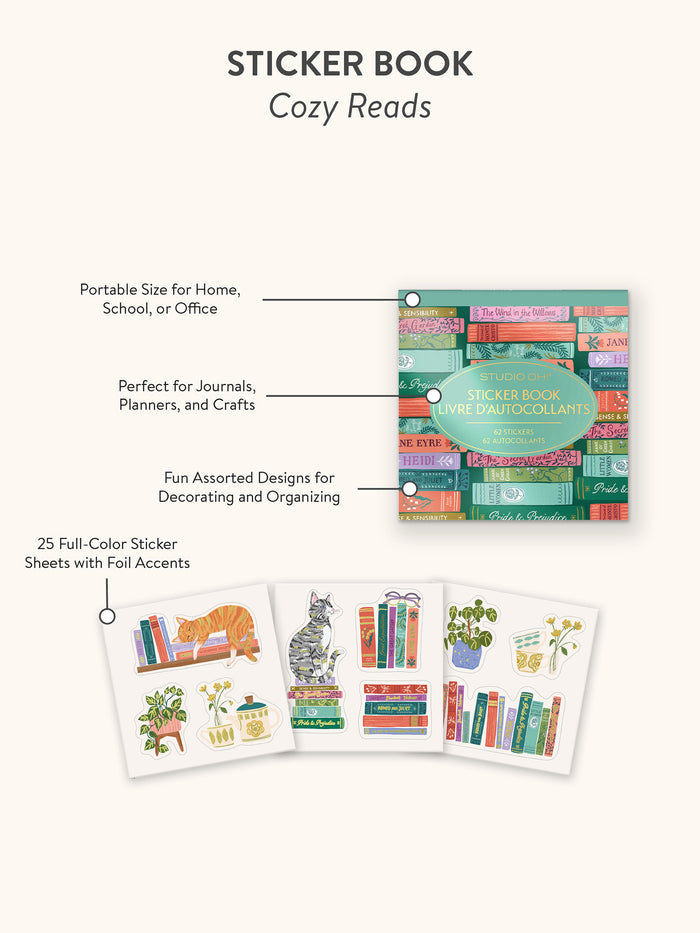 Cozy Reads Sticker Book