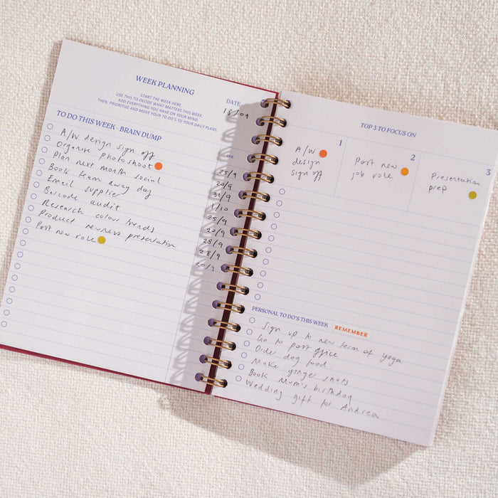 Daily Productivity Planner (Purple)