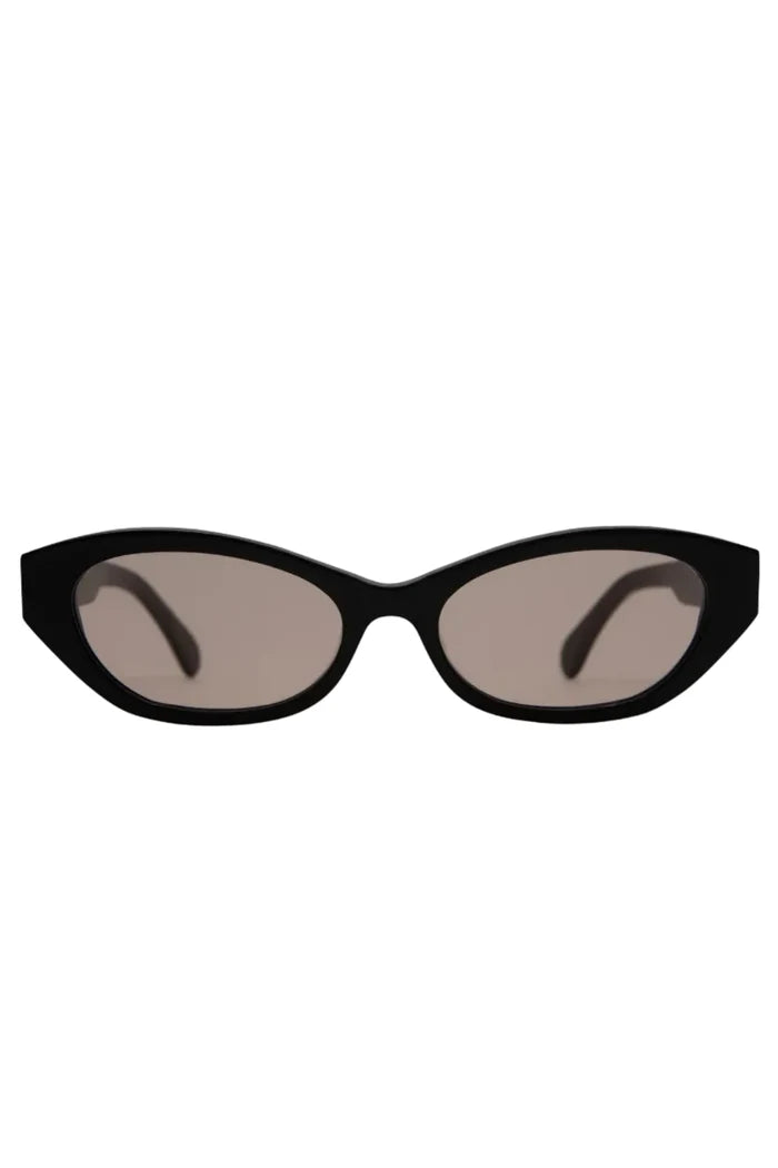 Dani Sunglasses (Gloss Black + Brown Lens)