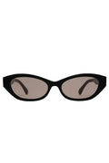 Dani Sunglasses (Gloss Black + Brown Lens)